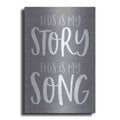 Luxe Metal Art 'This Is My Story' by Kate Sherrill, Metal Wall Art