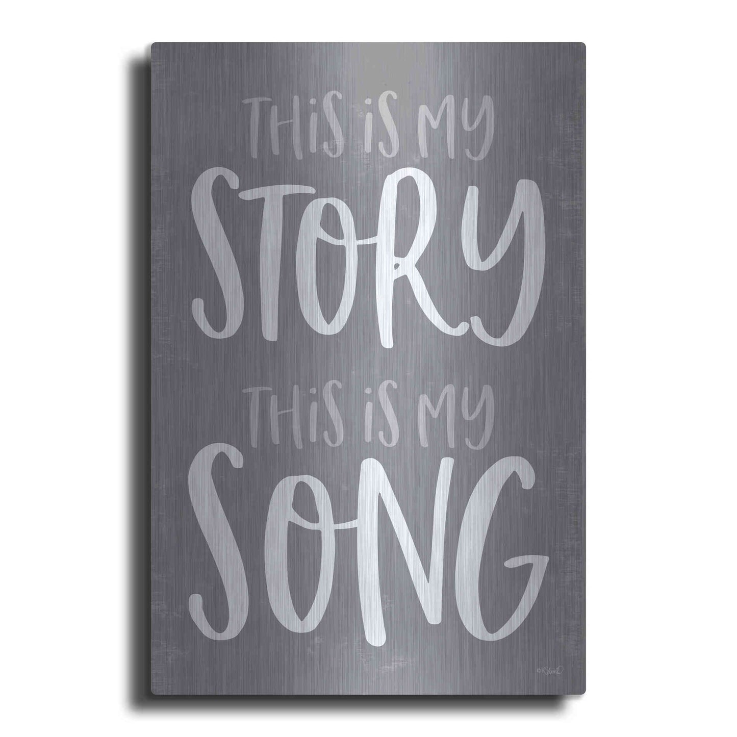 Luxe Metal Art 'This Is My Story' by Kate Sherrill, Metal Wall Art