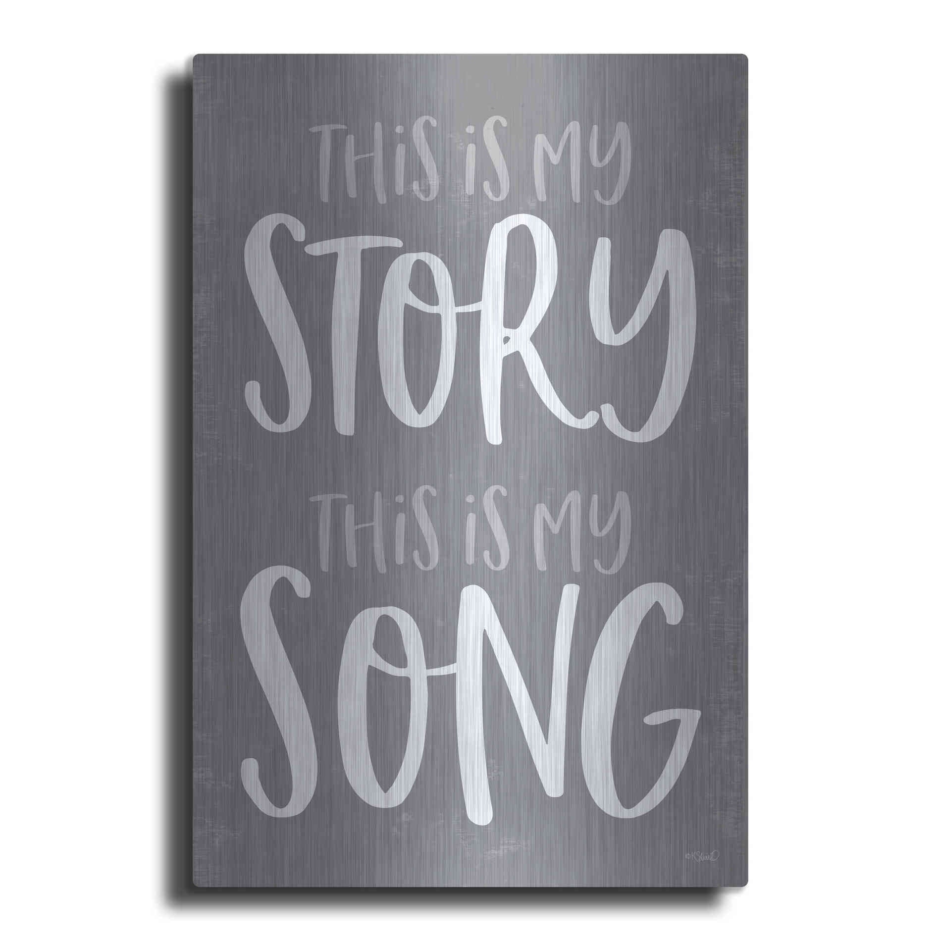 Luxe Metal Art 'This Is My Story' by Kate Sherrill, Metal Wall Art