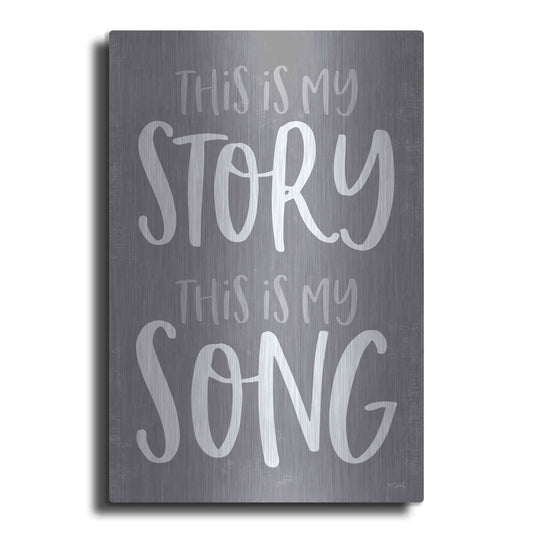 Luxe Metal Art 'This Is My Story' by Kate Sherrill, Metal Wall Art
