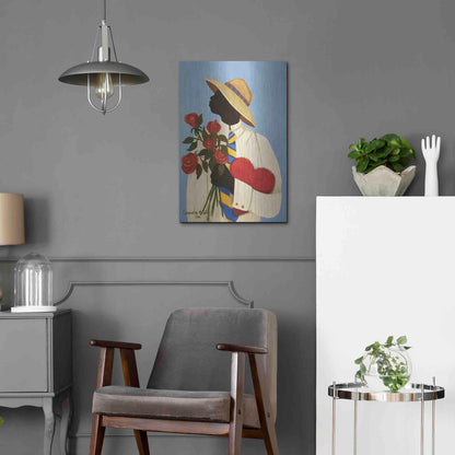 Luxe Metal Art 'My Love For You' by Cassandra Gillens, Metal Wall Art,16x24