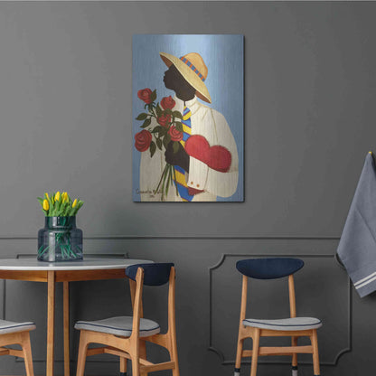 Luxe Metal Art 'My Love For You' by Cassandra Gillens, Metal Wall Art,24x36