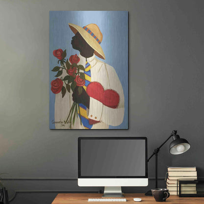 Luxe Metal Art 'My Love For You' by Cassandra Gillens, Metal Wall Art,24x36