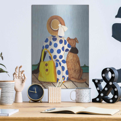 Luxe Metal Art 'My Friend' by Cassandra Gillens, Metal Wall Art,12x16