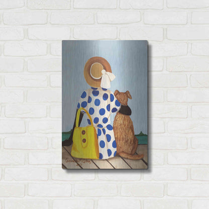 Luxe Metal Art 'My Friend' by Cassandra Gillens, Metal Wall Art,16x24