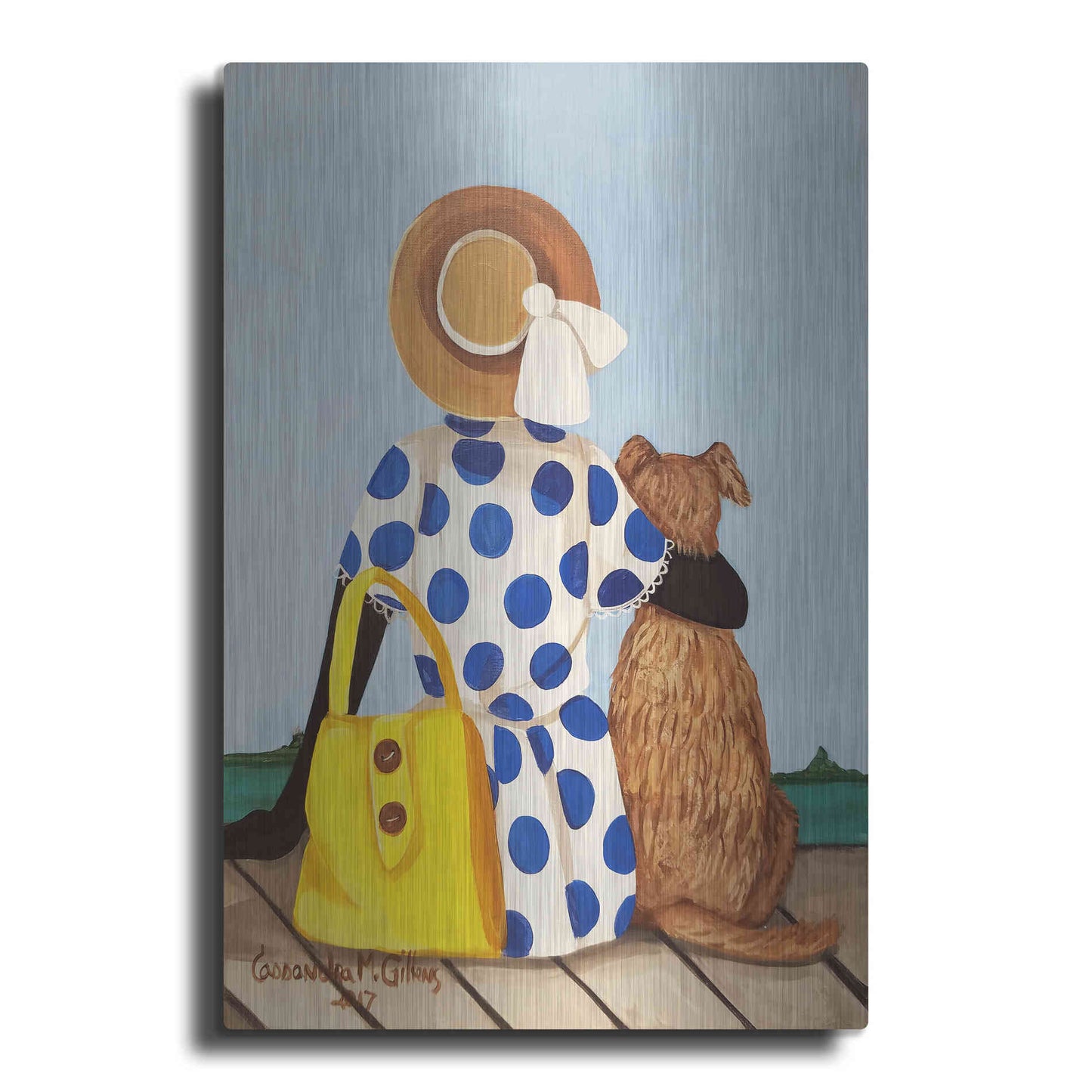 Luxe Metal Art 'My Friend' by Cassandra Gillens, Metal Wall Art