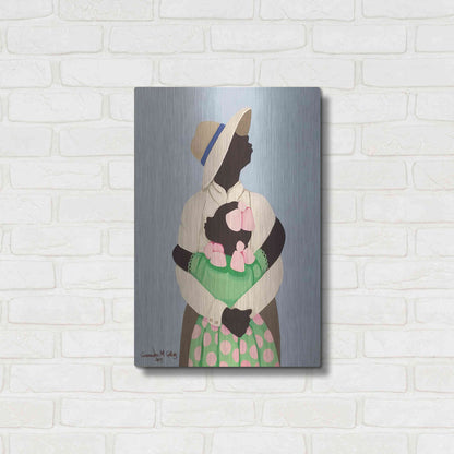 Luxe Metal Art 'Daddy' by Cassandra Gillens, Metal Wall Art,16x24