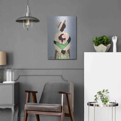 Luxe Metal Art 'Daddy' by Cassandra Gillens, Metal Wall Art,16x24