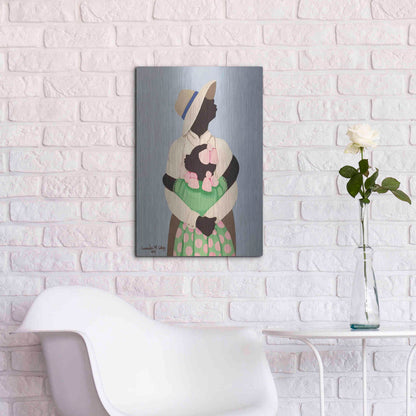 Luxe Metal Art 'Daddy' by Cassandra Gillens, Metal Wall Art,16x24