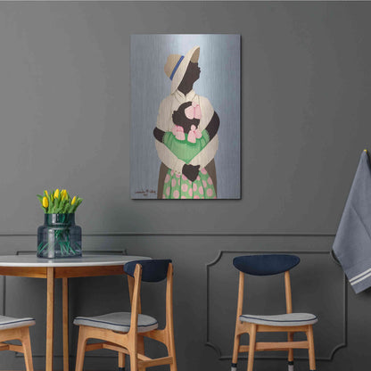 Luxe Metal Art 'Daddy' by Cassandra Gillens, Metal Wall Art,24x36