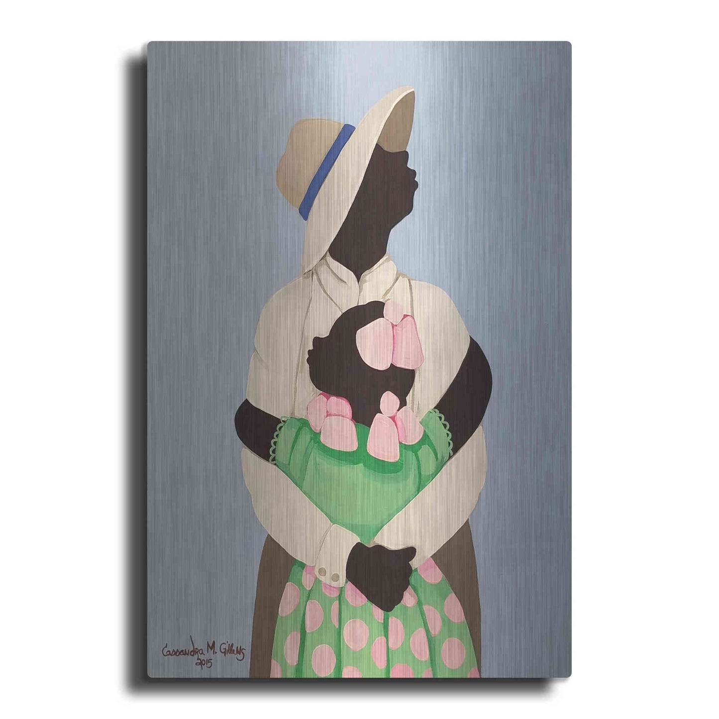 Luxe Metal Art 'Daddy' by Cassandra Gillens, Metal Wall Art