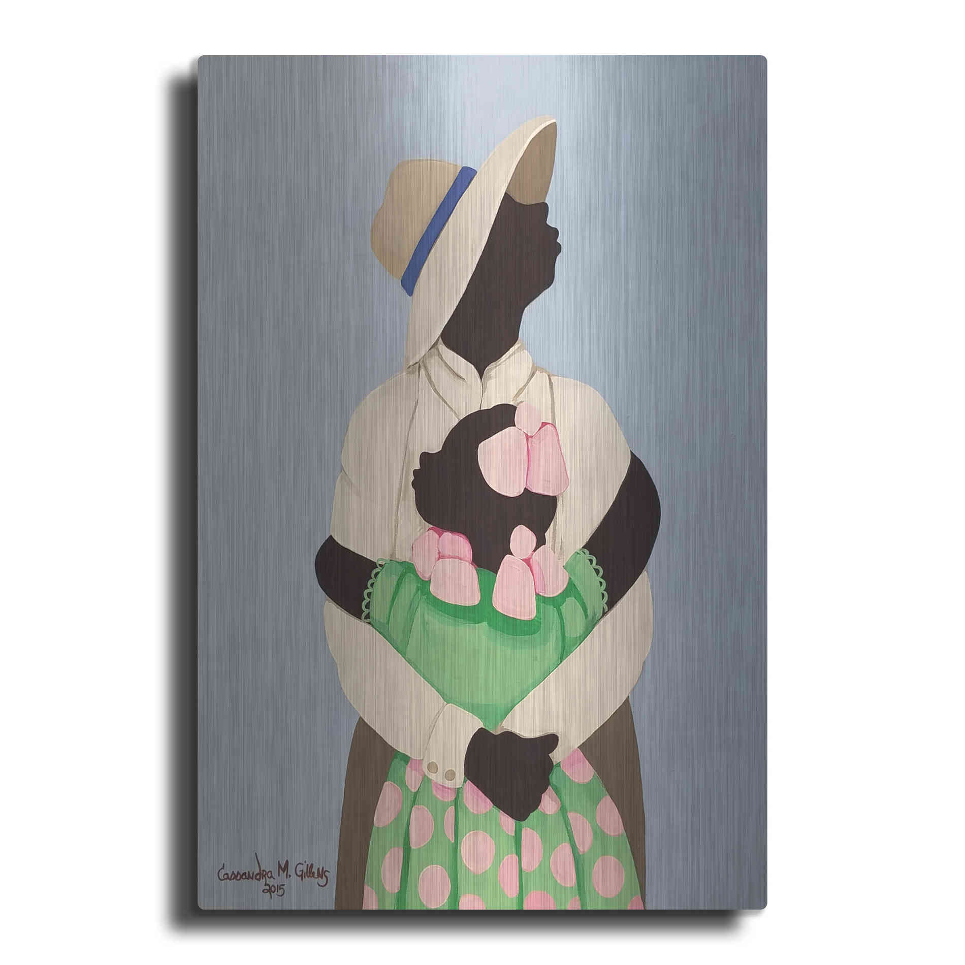 Luxe Metal Art 'Daddy' by Cassandra Gillens, Metal Wall Art