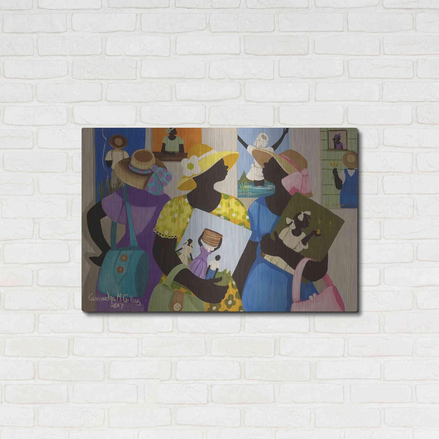 Luxe Metal Art 'Buy Art' by Cassandra Gillens, Metal Wall Art,36x24