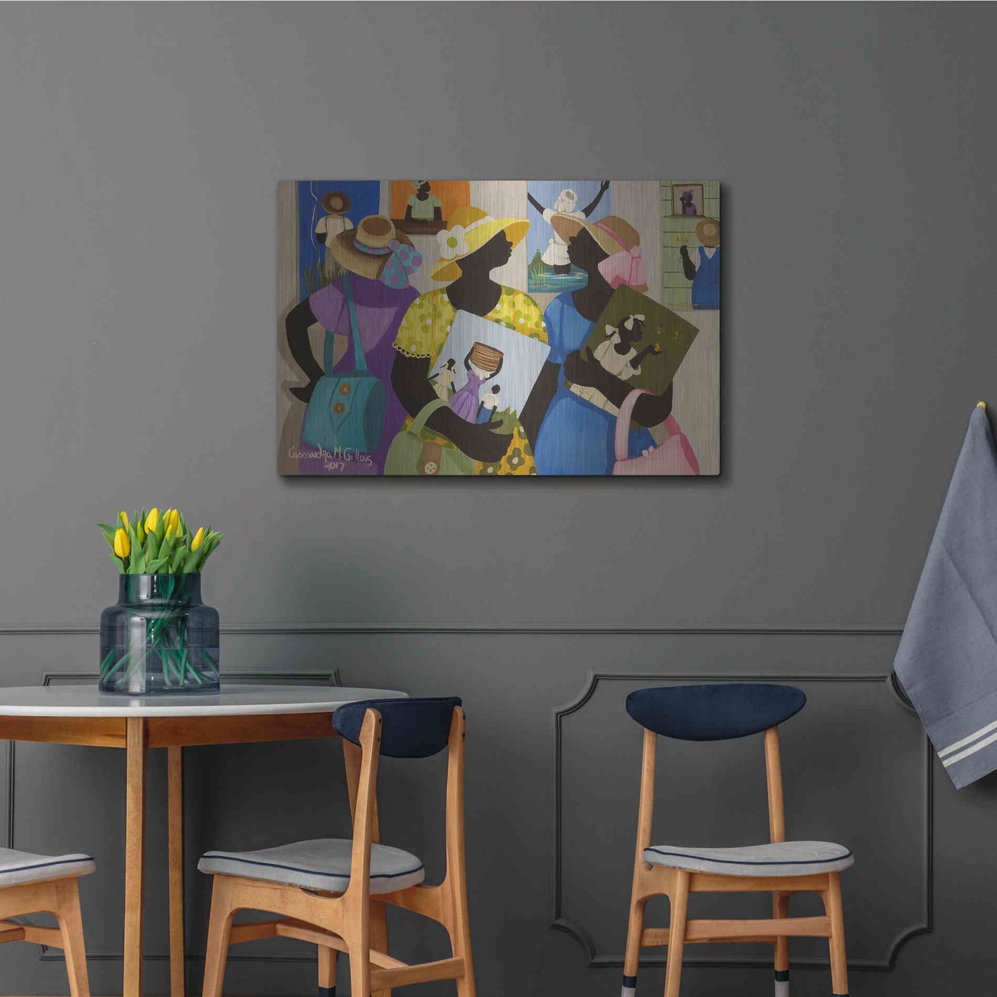 Luxe Metal Art 'Buy Art' by Cassandra Gillens, Metal Wall Art,36x24