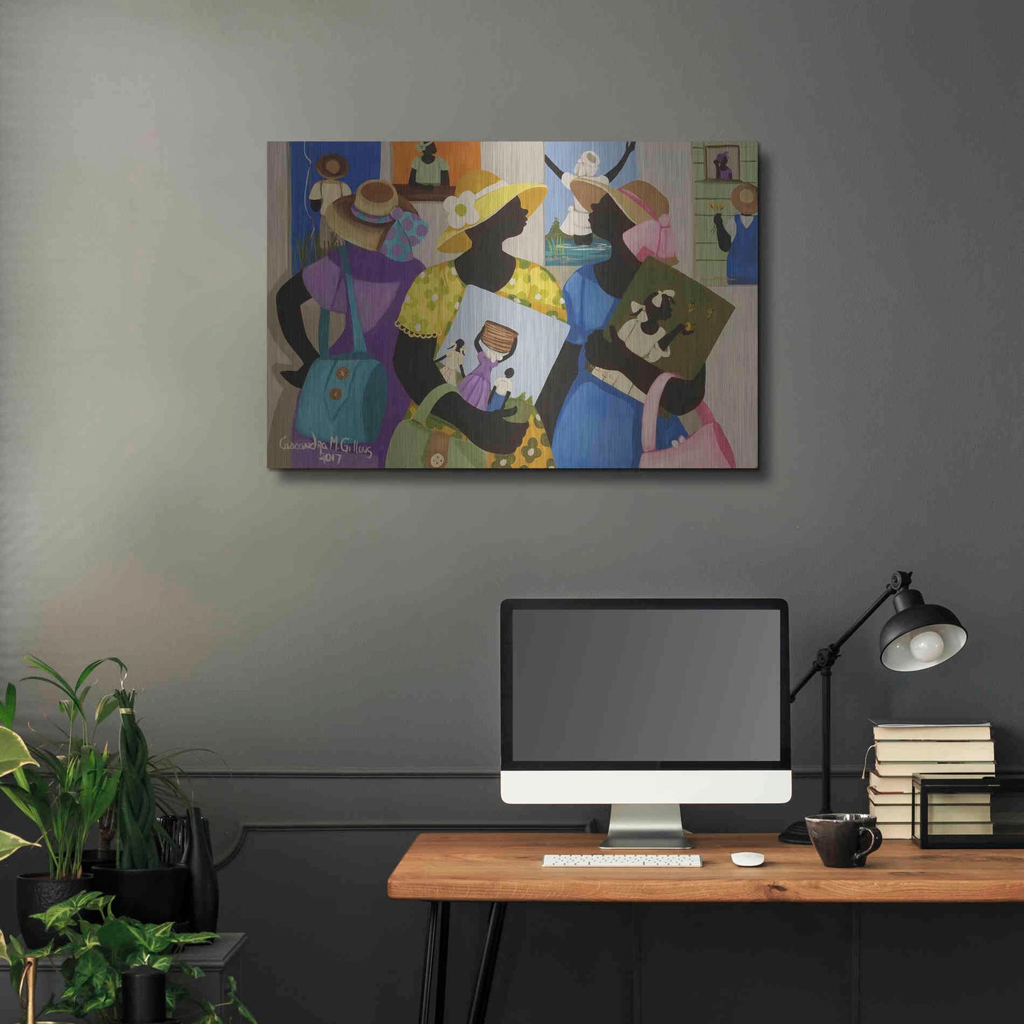 Luxe Metal Art 'Buy Art' by Cassandra Gillens, Metal Wall Art,36x24