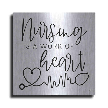 Luxe Metal Art 'Nursing a Work of Heart' by Lux + Me Designs, Metal Wall Art