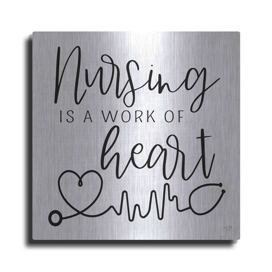 Luxe Metal Art 'Nursing a Work of Heart' by Lux + Me Designs, Metal Wall Art