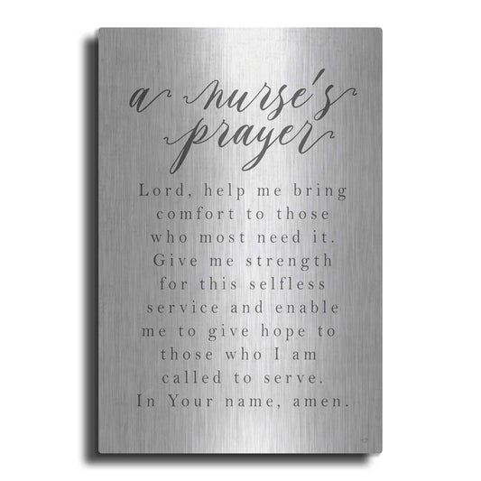 Luxe Metal Art 'A Nurse's Prayer' by Lux + Me Designs, Metal Wall Art