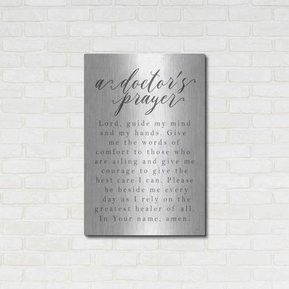 Luxe Metal Art 'A Doctor's Prayer' by Lux + Me Designs, Metal Wall Art,24x36