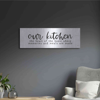 Luxe Metal Art 'Our Kitchen' by Lux + Me Designs, Metal Wall Art,36x12