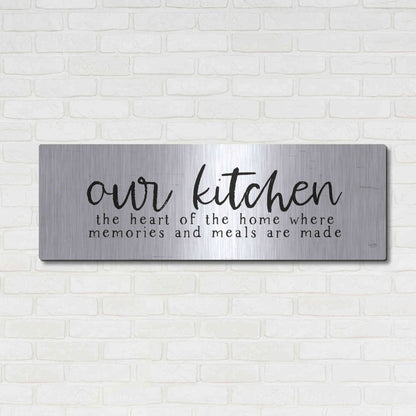 Luxe Metal Art 'Our Kitchen' by Lux + Me Designs, Metal Wall Art,48x16