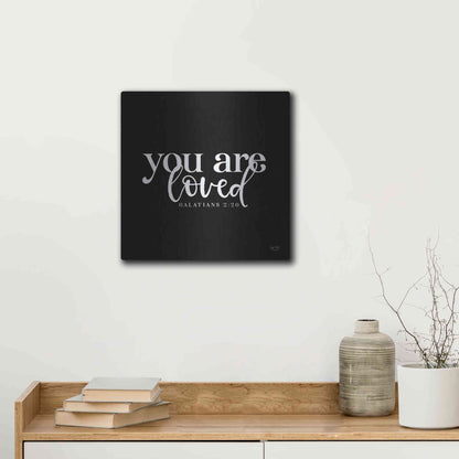 Luxe Metal Art 'You Are Loved' by Lux + Me Designs, Metal Wall Art,12x12