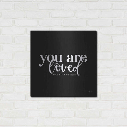 Luxe Metal Art 'You Are Loved' by Lux + Me Designs, Metal Wall Art,24x24
