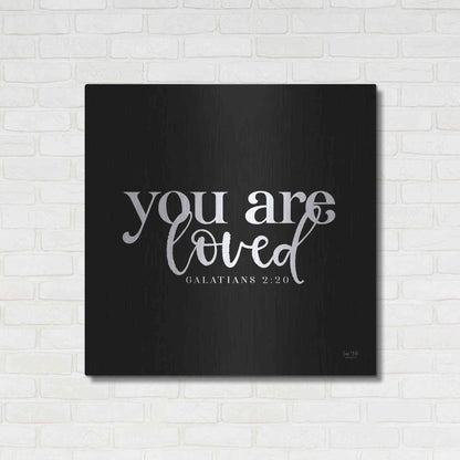 Luxe Metal Art 'You Are Loved' by Lux + Me Designs, Metal Wall Art,36x36