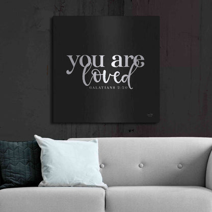 Luxe Metal Art 'You Are Loved' by Lux + Me Designs, Metal Wall Art,36x36