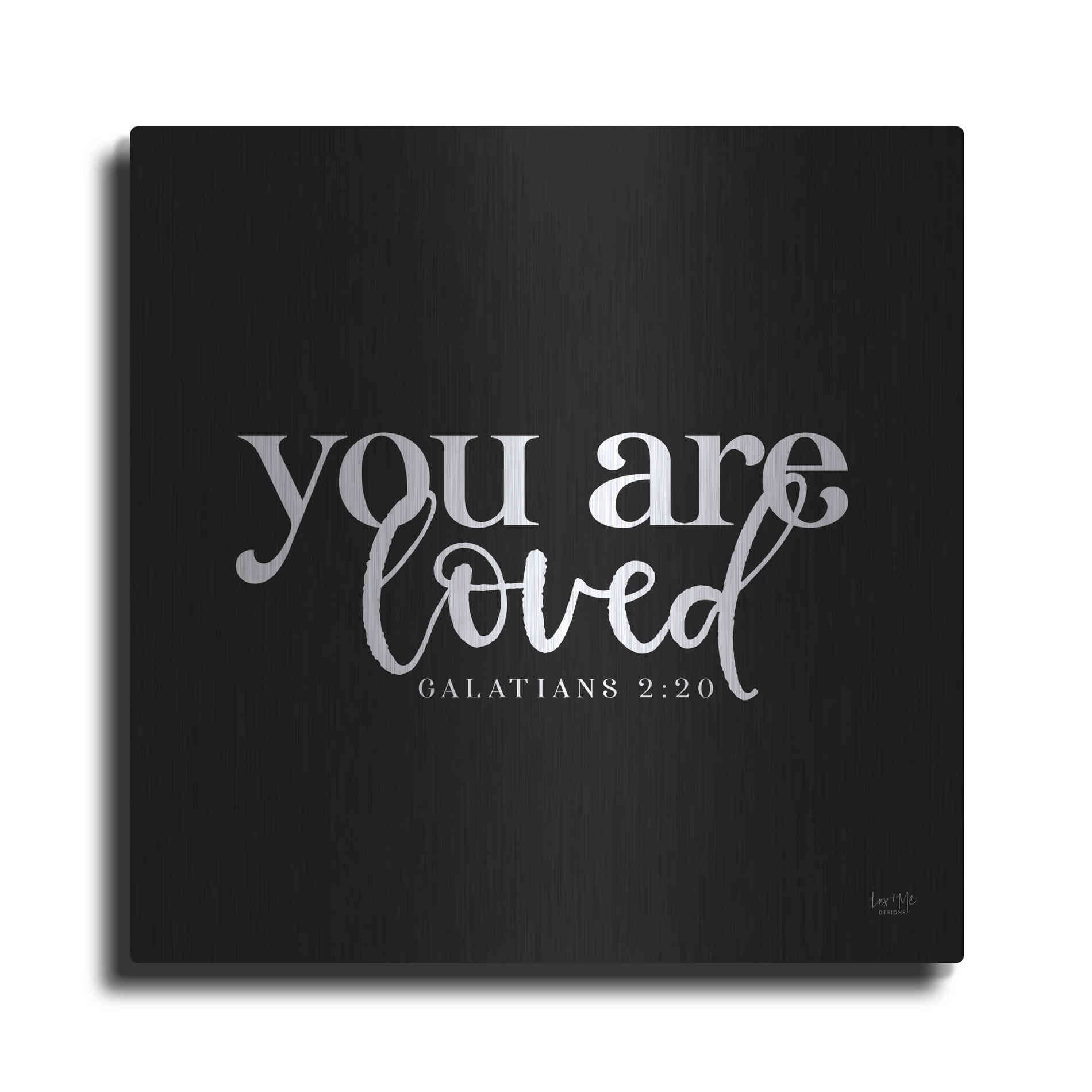 Luxe Metal Art 'You Are Loved' by Lux + Me Designs, Metal Wall Art