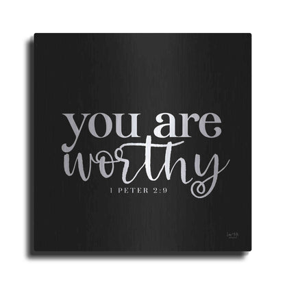 Luxe Metal Art 'You Are Worthy' by Lux + Me Designs, Metal Wall Art