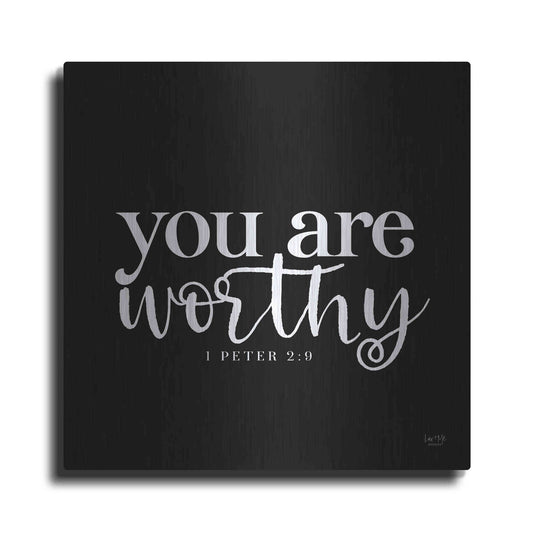 Luxe Metal Art 'You Are Worthy' by Lux + Me Designs, Metal Wall Art