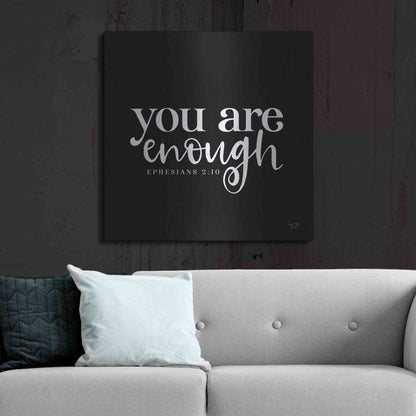 Luxe Metal Art 'You Are Enough' by Lux + Me Designs, Metal Wall Art,36x36