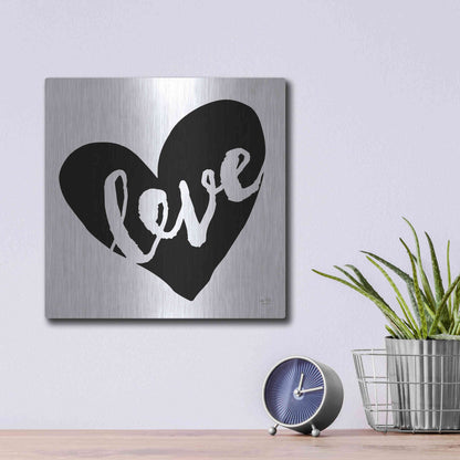 Luxe Metal Art 'Love' by Lux + Me Designs, Metal Wall Art,12x12