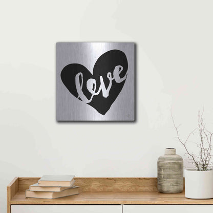 Luxe Metal Art 'Love' by Lux + Me Designs, Metal Wall Art,12x12