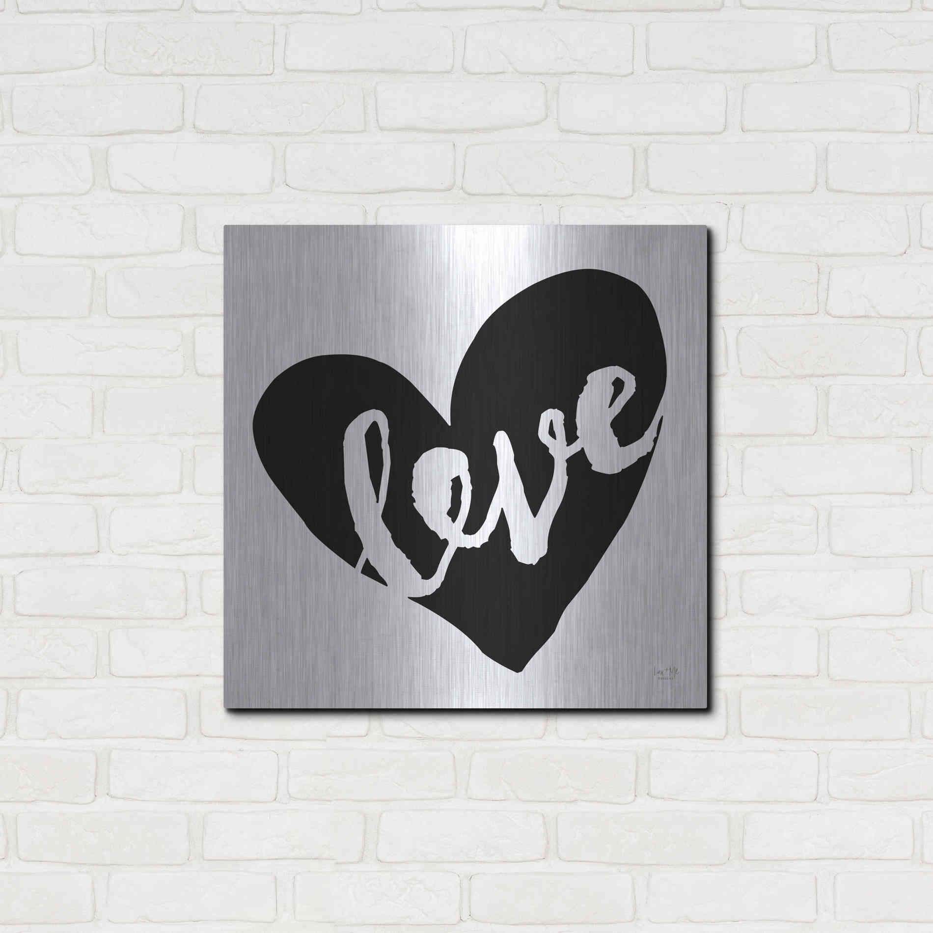 Luxe Metal Art 'Love' by Lux + Me Designs, Metal Wall Art,24x24