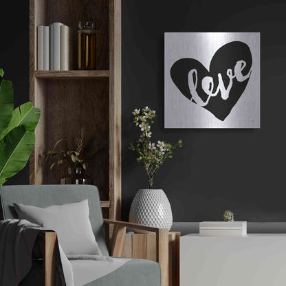 Luxe Metal Art 'Love' by Lux + Me Designs, Metal Wall Art,24x24