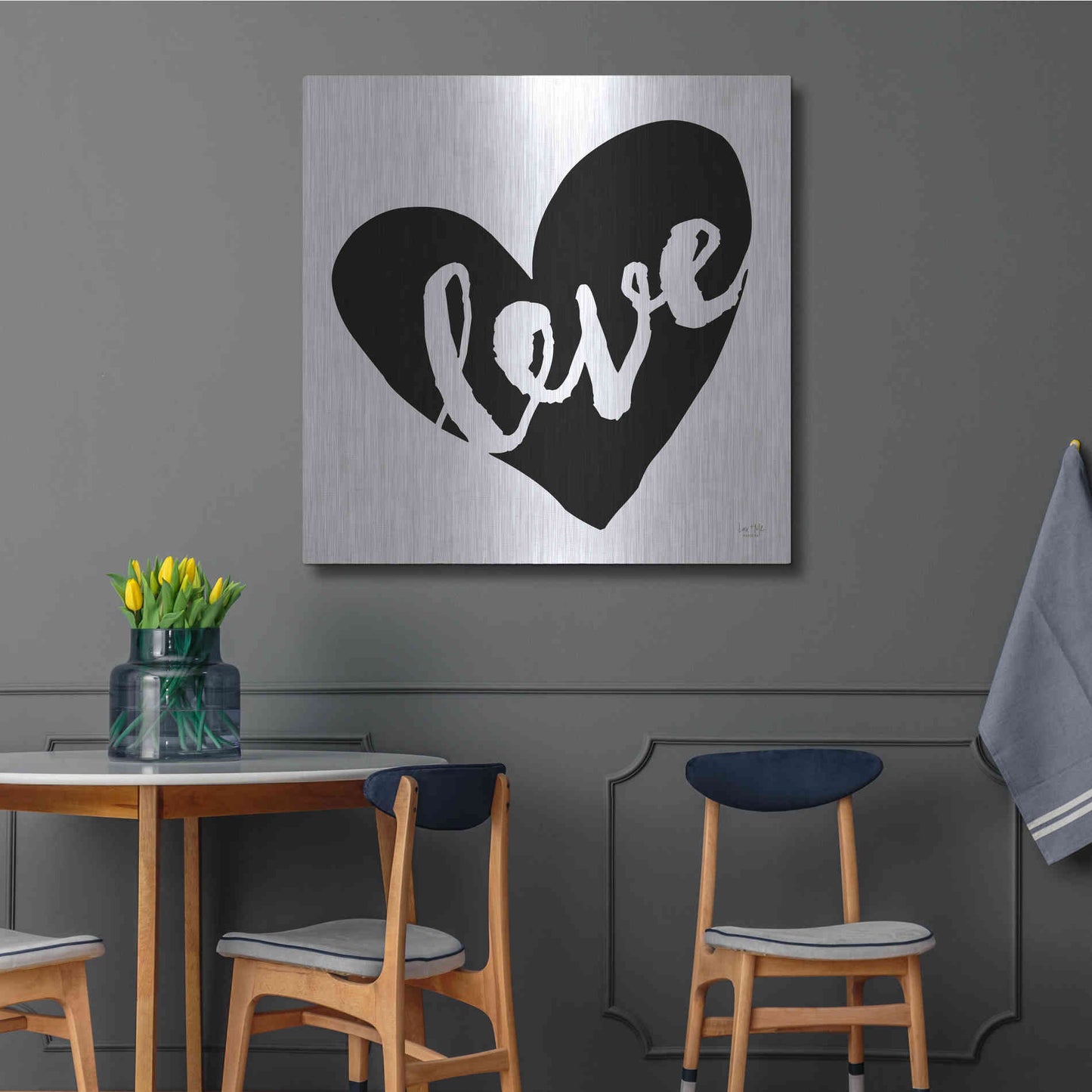 Luxe Metal Art 'Love' by Lux + Me Designs, Metal Wall Art,36x36