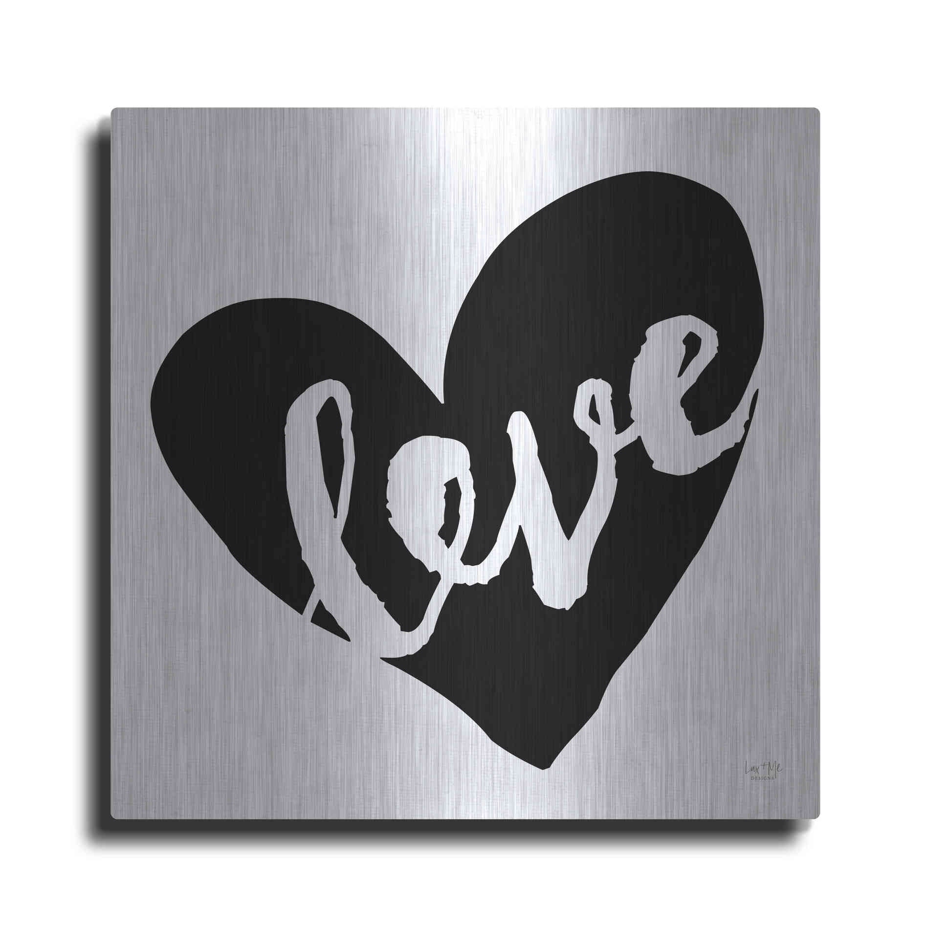 Luxe Metal Art 'Love' by Lux + Me Designs, Metal Wall Art