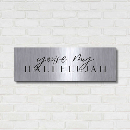 Luxe Metal Art 'You're My Hallelujah' by Lux + Me Designs, Metal Wall Art,36x12