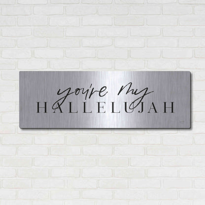 Luxe Metal Art 'You're My Hallelujah' by Lux + Me Designs, Metal Wall Art,48x16