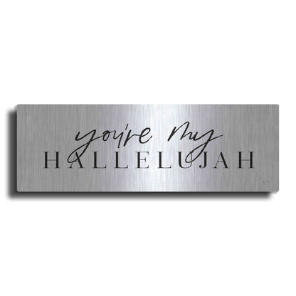 Luxe Metal Art 'You're My Hallelujah' by Lux + Me Designs, Metal Wall Art