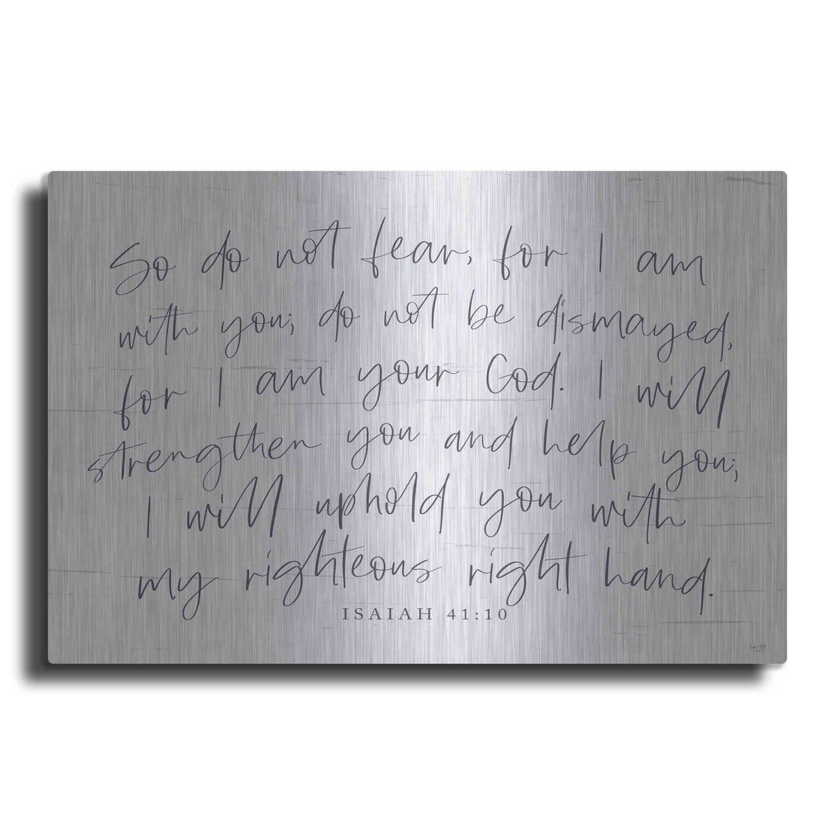 Luxe Metal Art 'For I am Your God' by Lux + Me Designs, Metal Wall Art