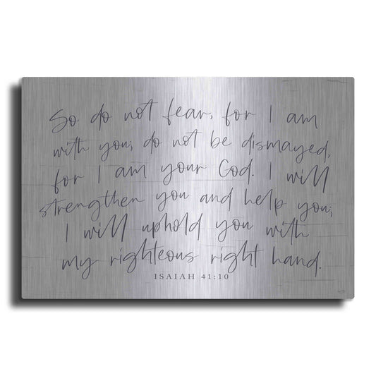 Luxe Metal Art 'For I am Your God' by Lux + Me Designs, Metal Wall Art