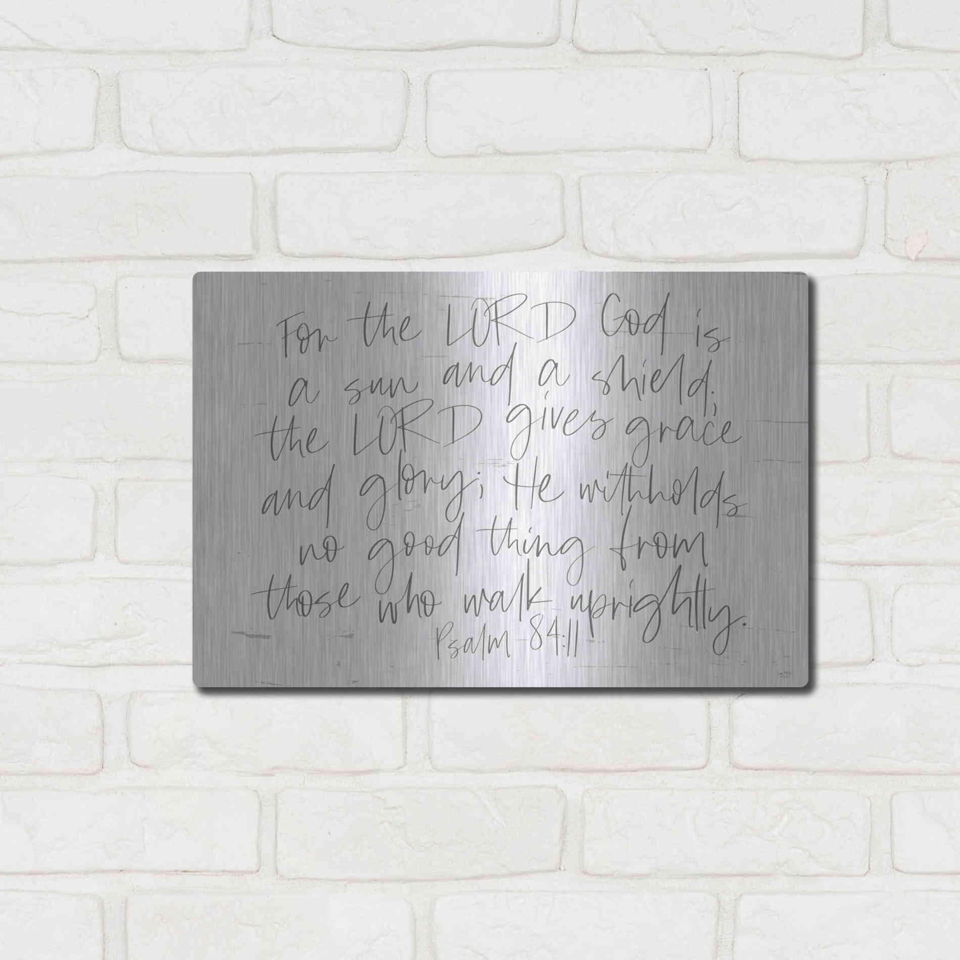 Luxe Metal Art 'Sun and a Shield' by Lux + Me Designs, Metal Wall Art,16x12