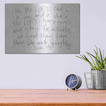 Luxe Metal Art 'Sun and a Shield' by Lux + Me Designs, Metal Wall Art,16x12