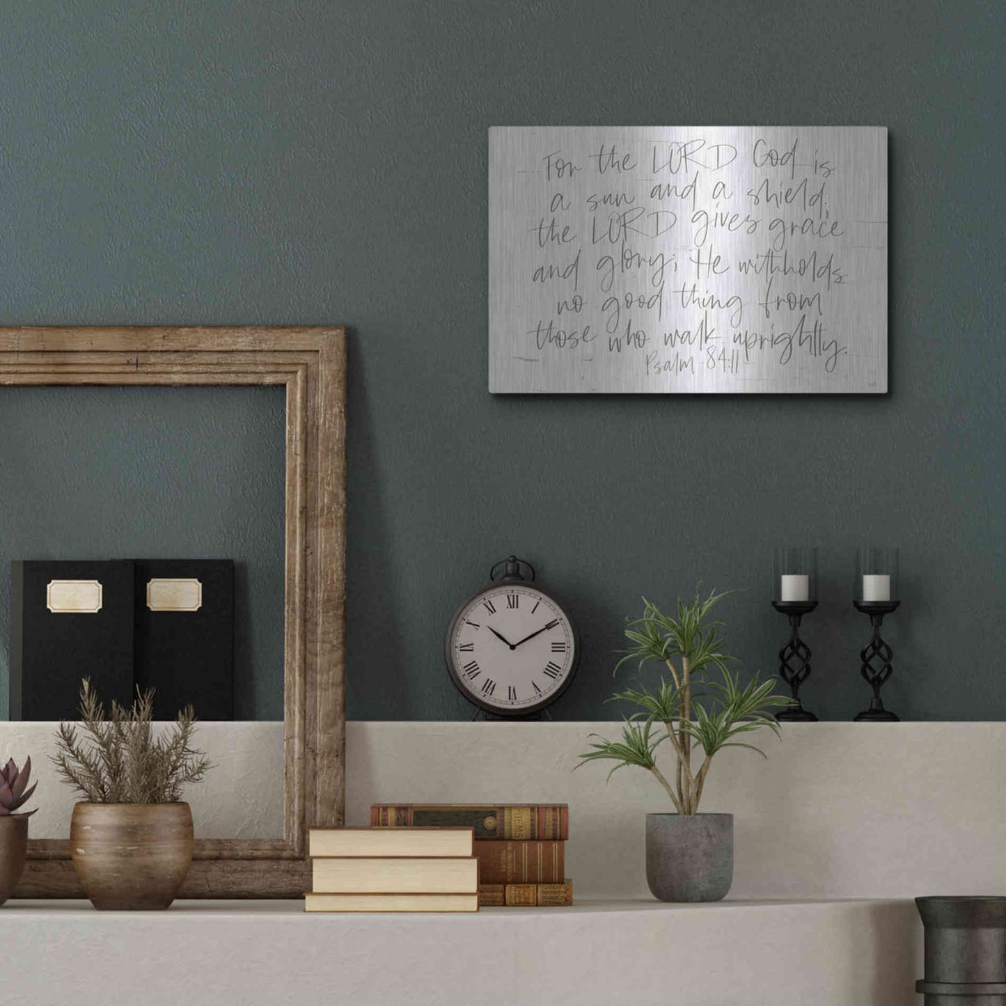 Luxe Metal Art 'Sun and a Shield' by Lux + Me Designs, Metal Wall Art,16x12