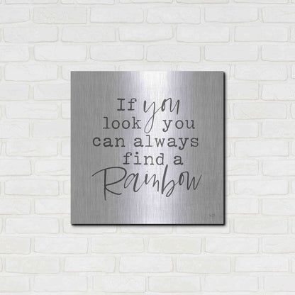 Luxe Metal Art 'A Rainbow' by Lux + Me Designs, Metal Wall Art,24x24