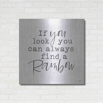 Luxe Metal Art 'A Rainbow' by Lux + Me Designs, Metal Wall Art,36x36