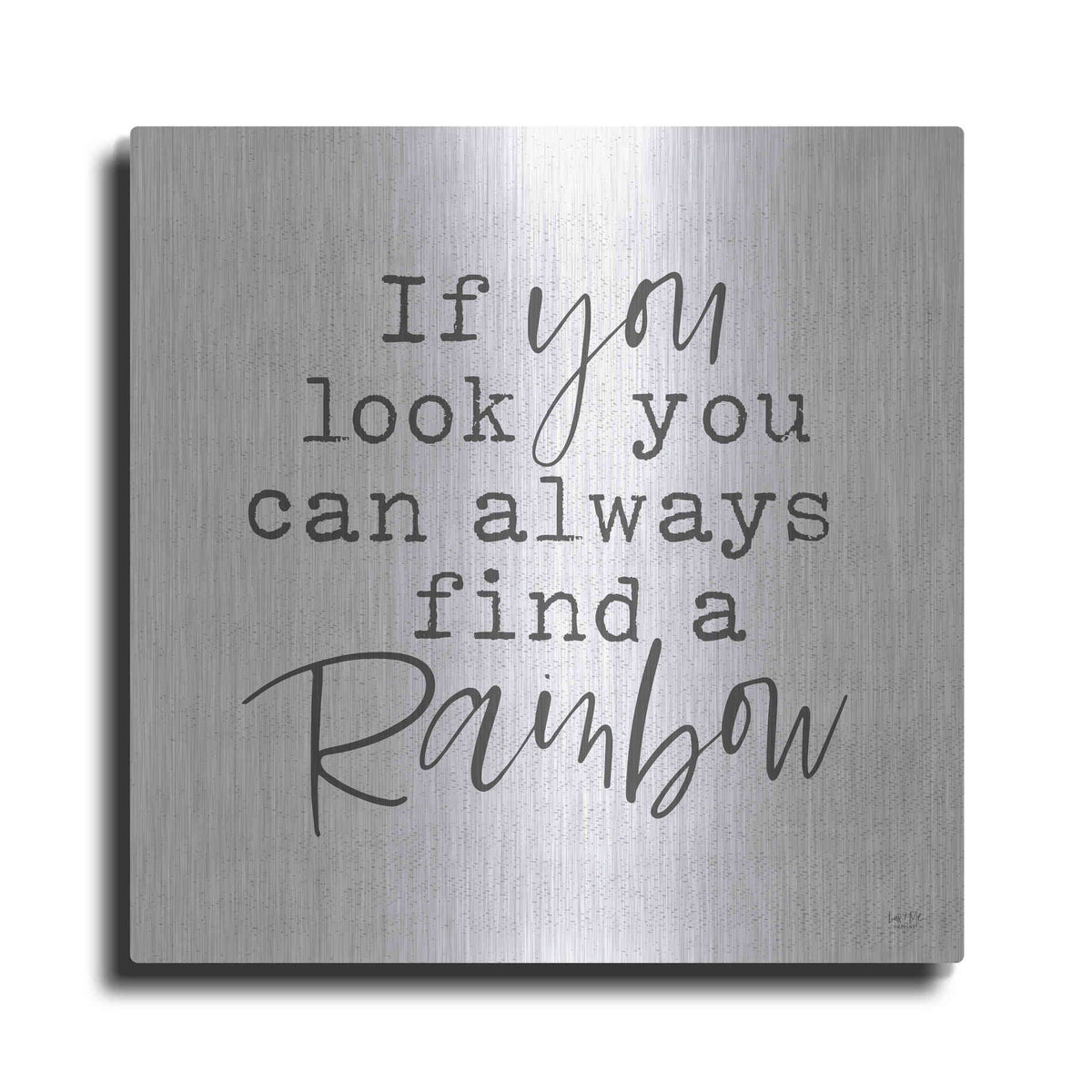 Luxe Metal Art 'A Rainbow' by Lux + Me Designs, Metal Wall Art